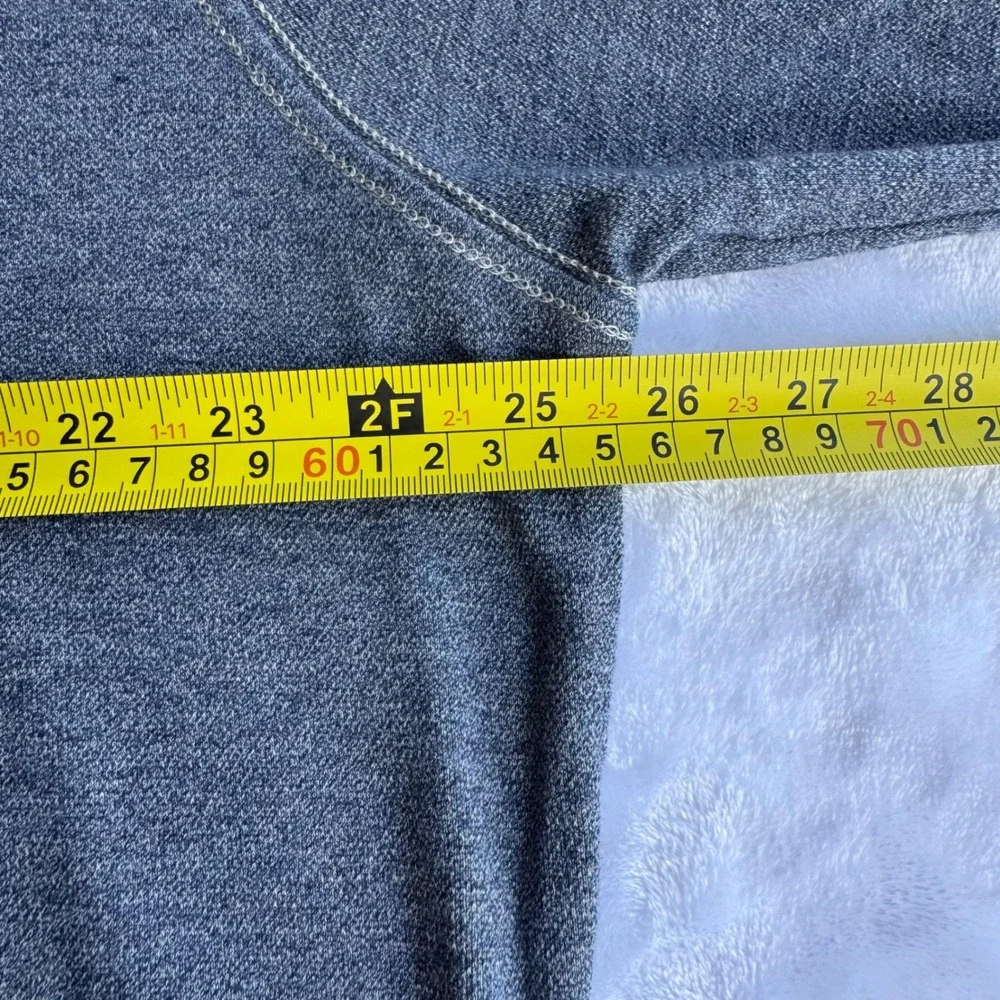 Johnnie-O Mens XL Quarter Zip Pullover Heathered Blue Grey Cotton Modal Stretch‎